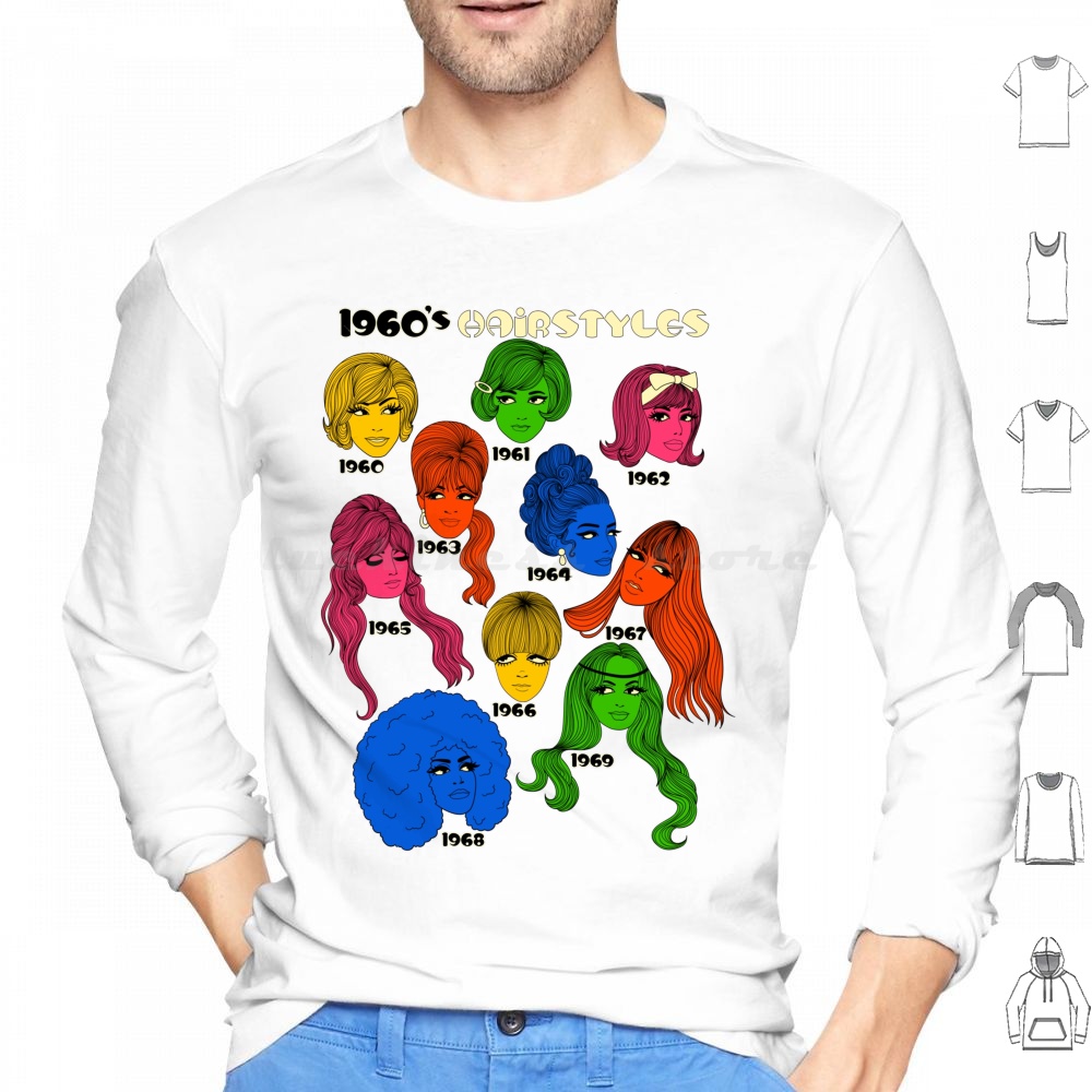 Men'S Fashion 1960S - 1960s Hairstyles Hoodies Long Sleeve 1960s