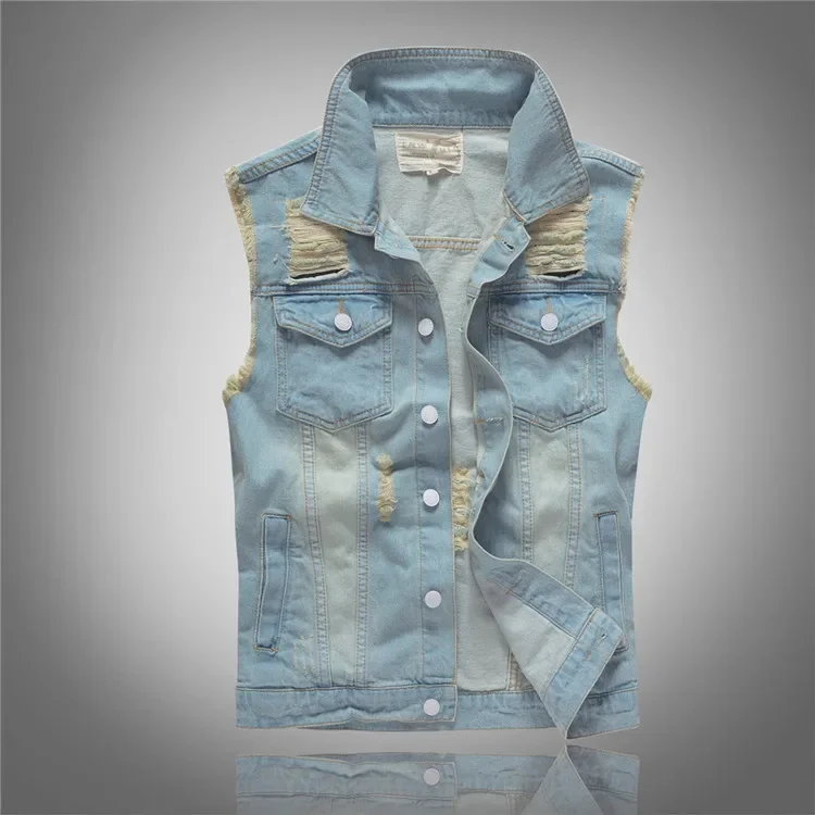 Men'S Fashion Vest With Jeans - LIBIELIY Spring Autumn New Fashion Men's