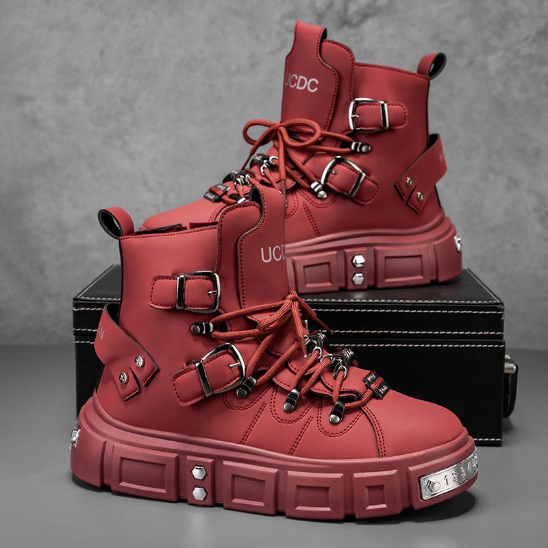 Men'S Fashion Luxury Brands - Original Brand Boots for Man Punk