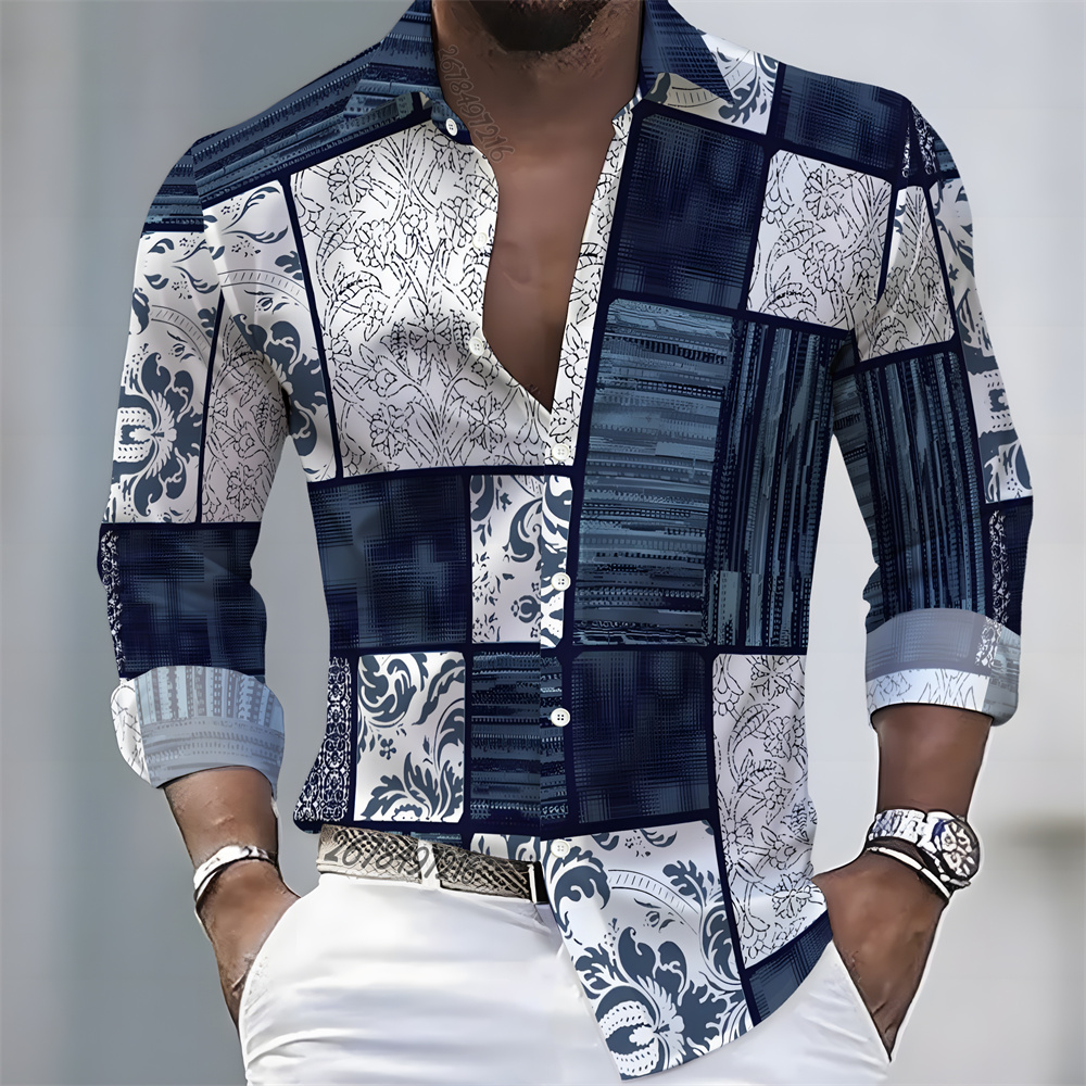 Queer Men'S Fashion - Men's Light Luxury Style Color Block