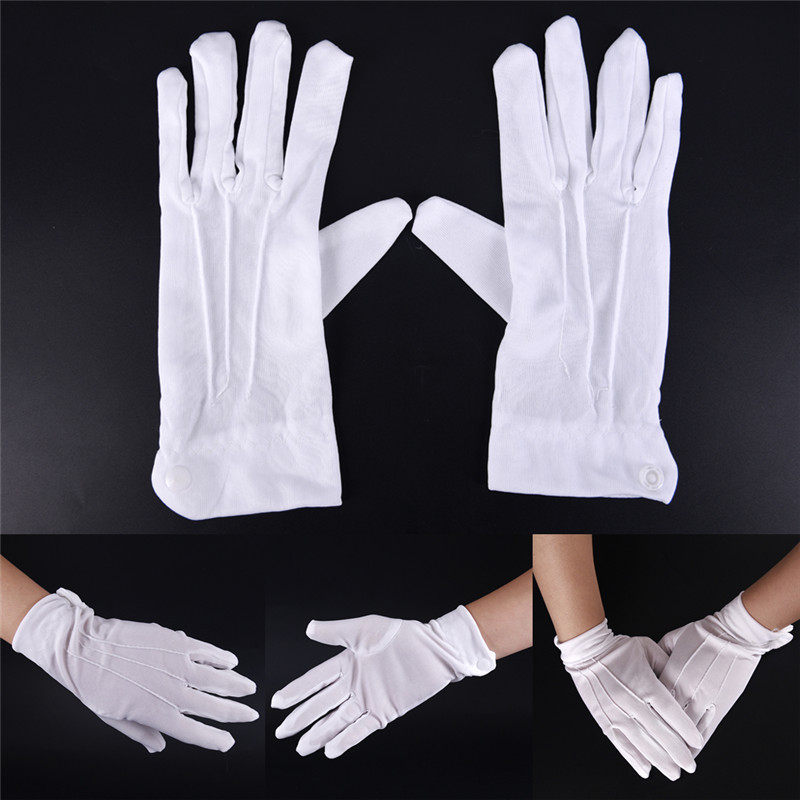 Men'S Fashion Gloves - 1Pair White Formal Gloves Men White