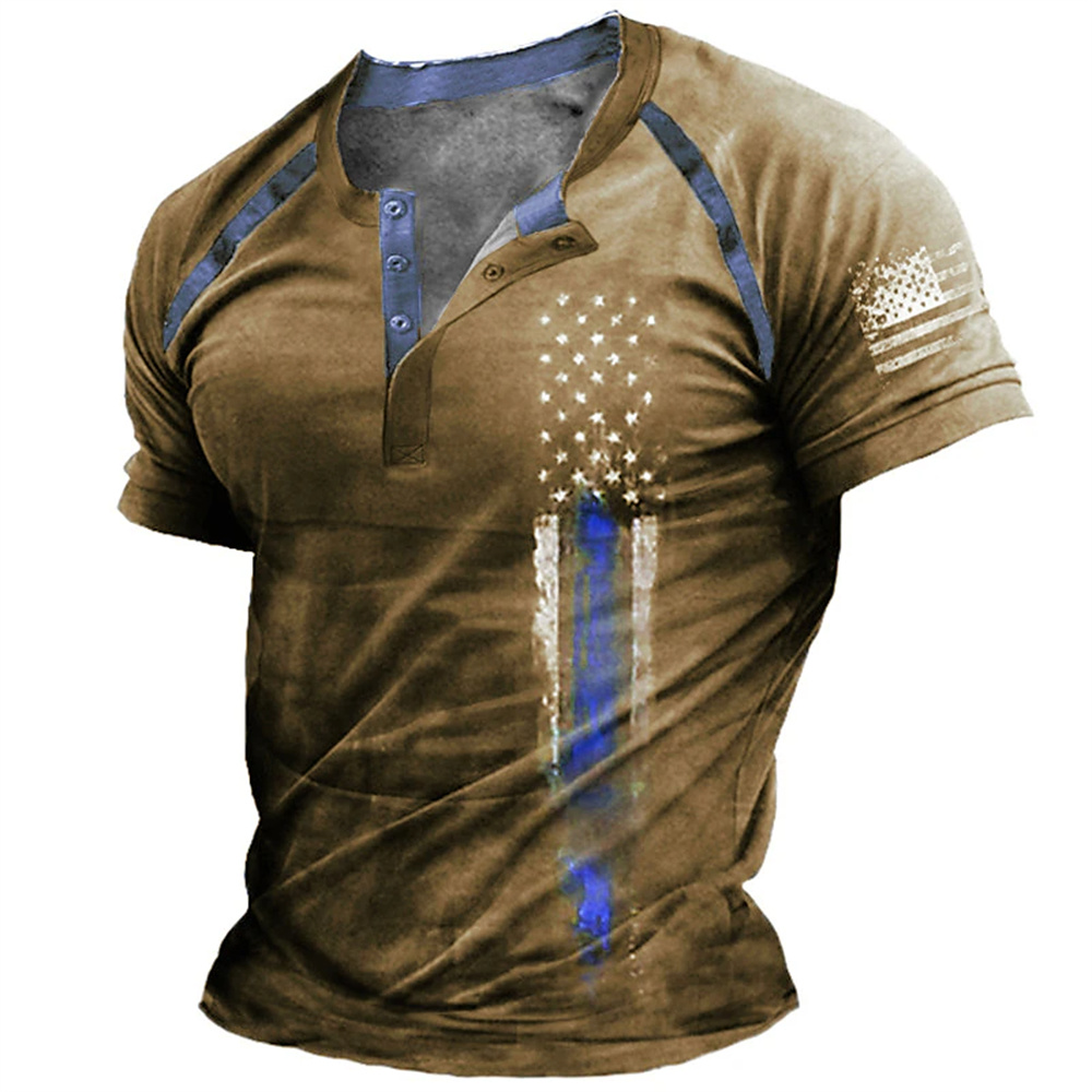 Queer Men'S Fashion - Funny 3D American Flag Print Men's