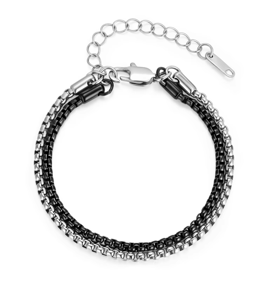 Men'S Fashion Over 30 - Men Stainless Steel Layered Twist Chain