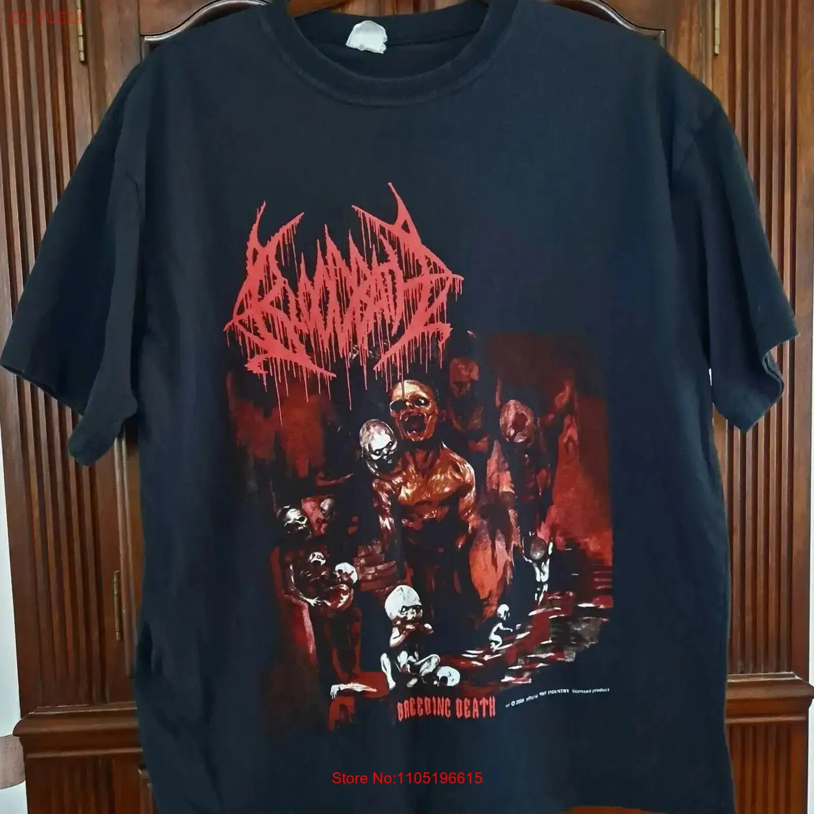 Xl Men'S Fashion - BLOODBATH Breeding Death T Shirt Black