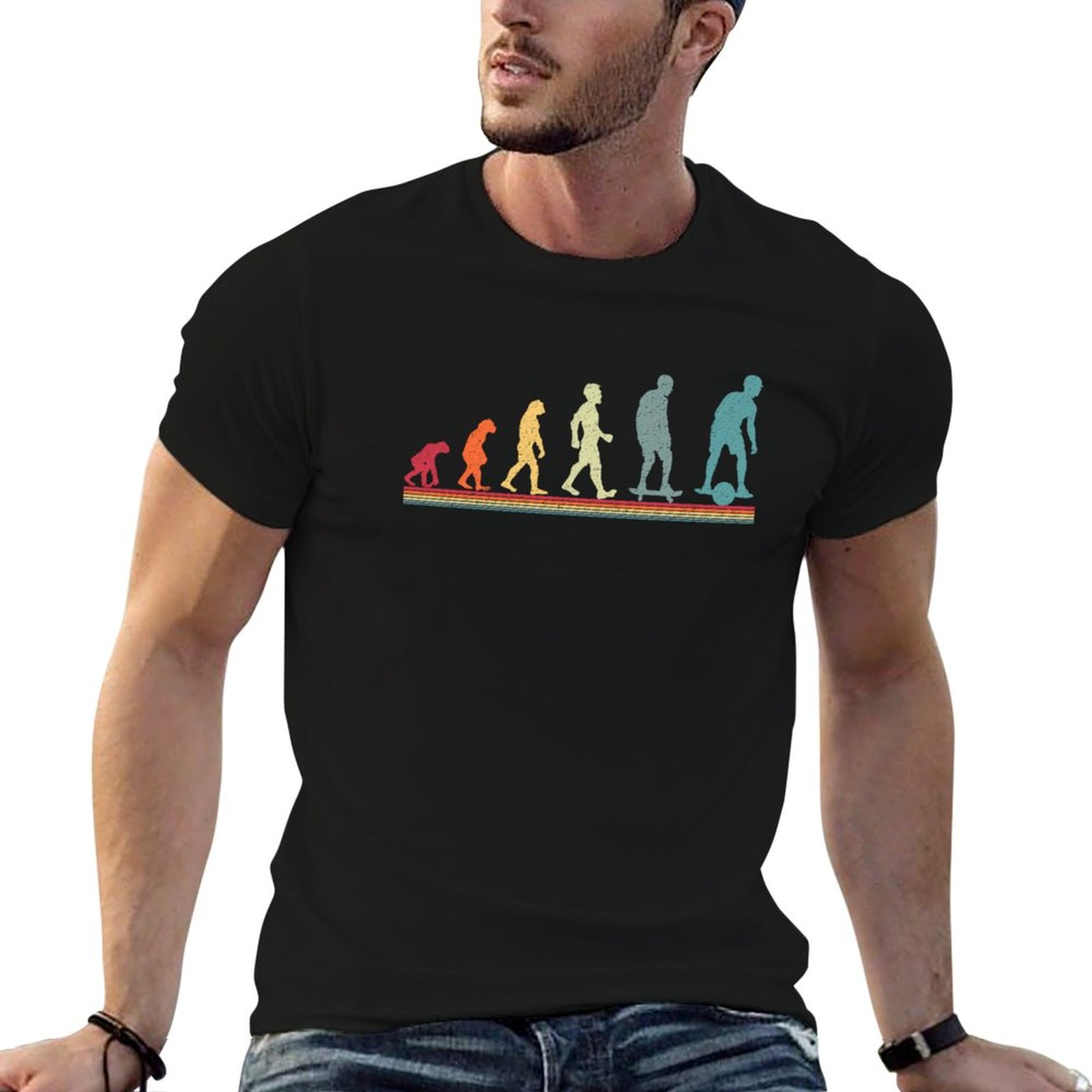 Men'S Fashion Evolution - One Wheel Evolution OneWheel Retro T-Shirt