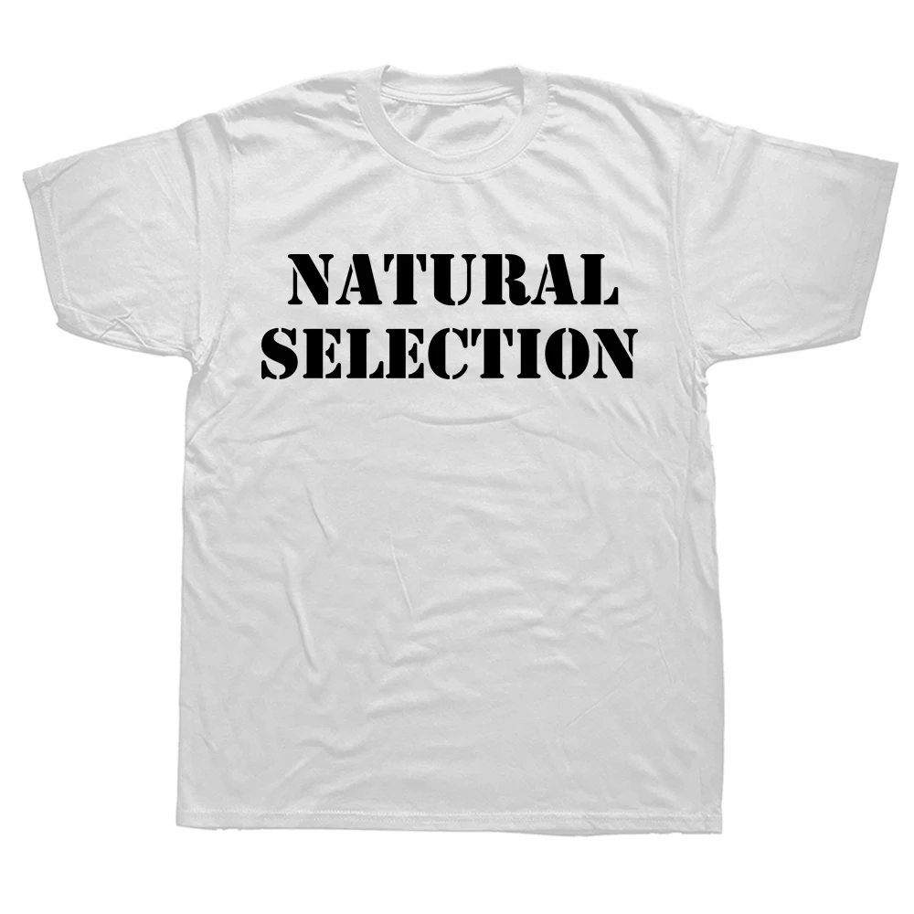 Men'S Fashion Evolution - Natural Selection Text Printing Man T-shirts