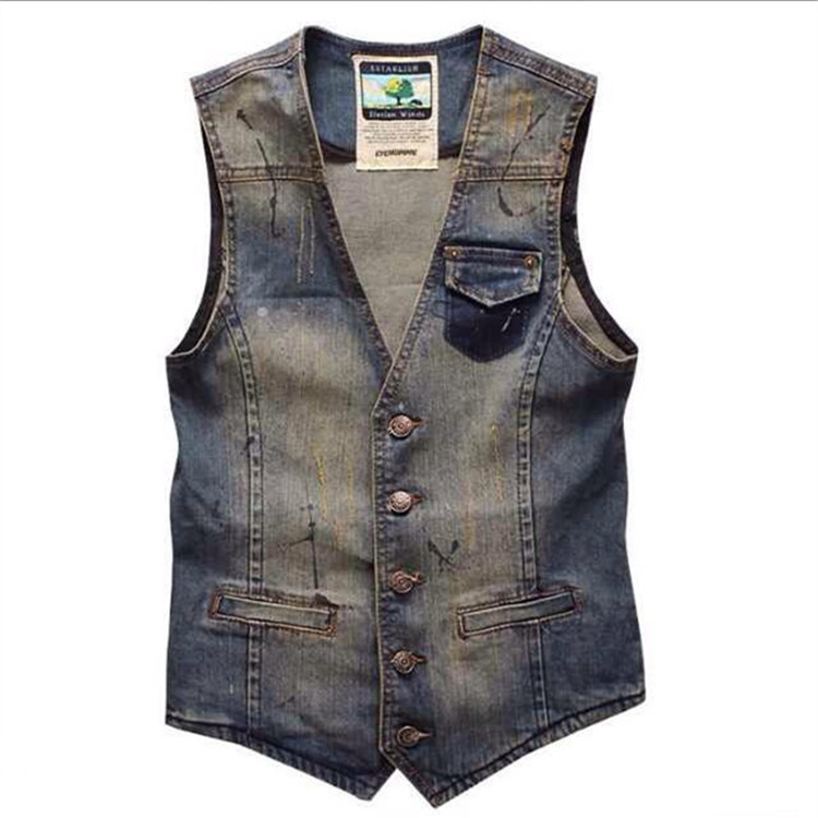 Men'S Fashion Vest With Jeans - Spring Autumn New Fashion Men's Casual