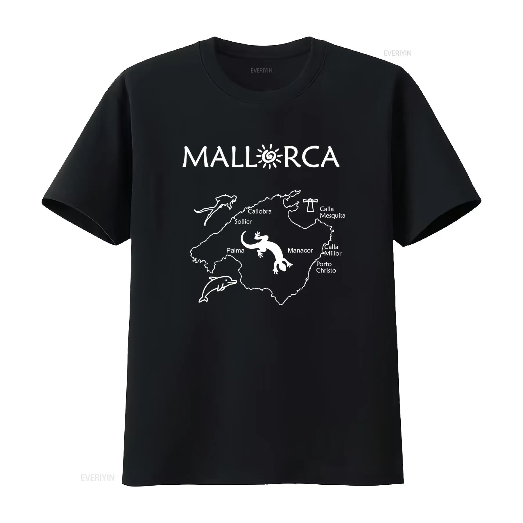 Men'S Fashion Guide - Mallorca Map T Shirt Your travel
