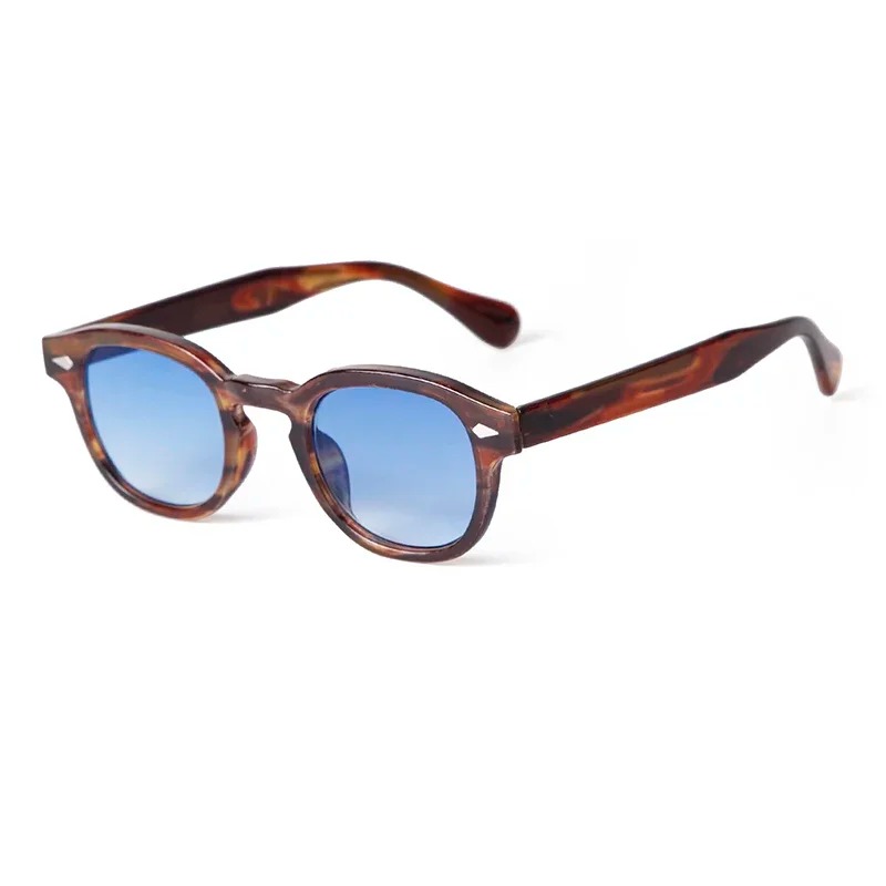Fashion Transparent Blue Round - Men'S Fashion Round Glasses ulasan dan harga