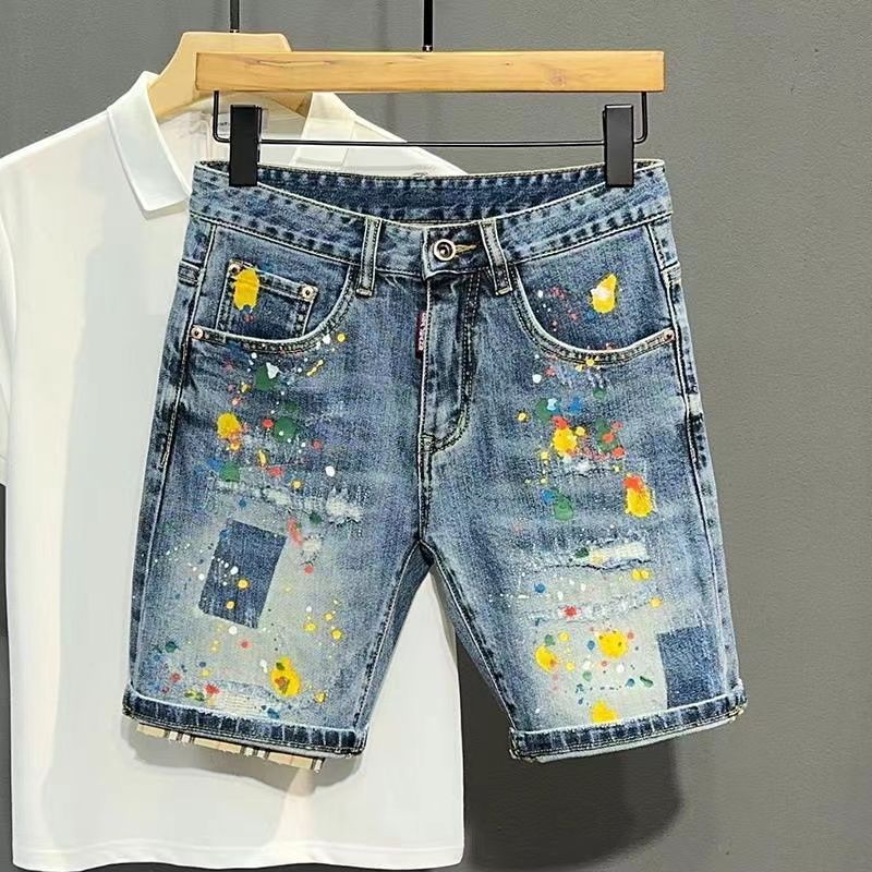 Men's Short Jeans Pants Graffi - Xl Men'S Fashion ulasan dan harga