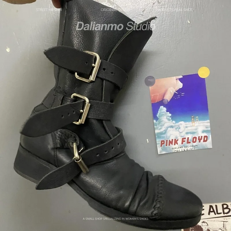 Fashion Men's Genuine Leather  - Mens Fashion Vintage ulasan dan harga