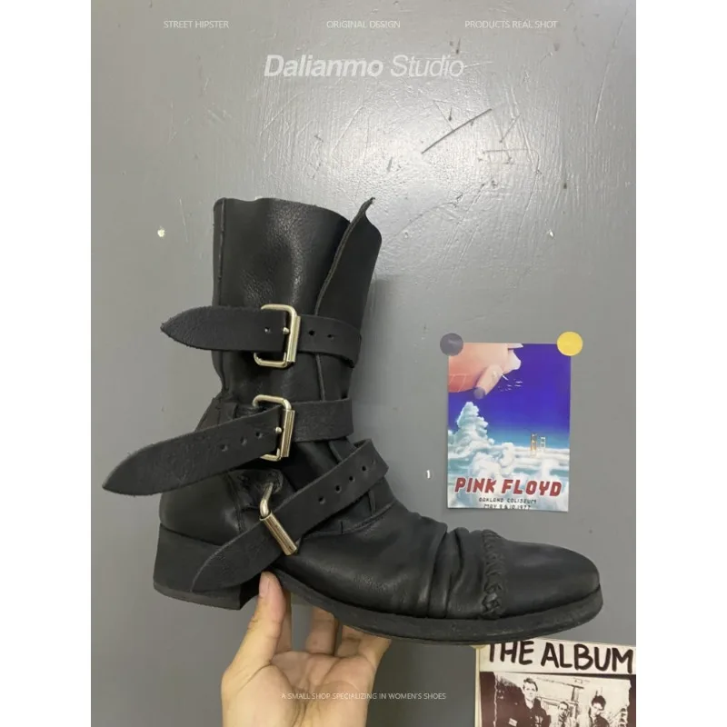 Fashion Men's Genuine Leather  - Mens Fashion Vintage ulasan dan harga
