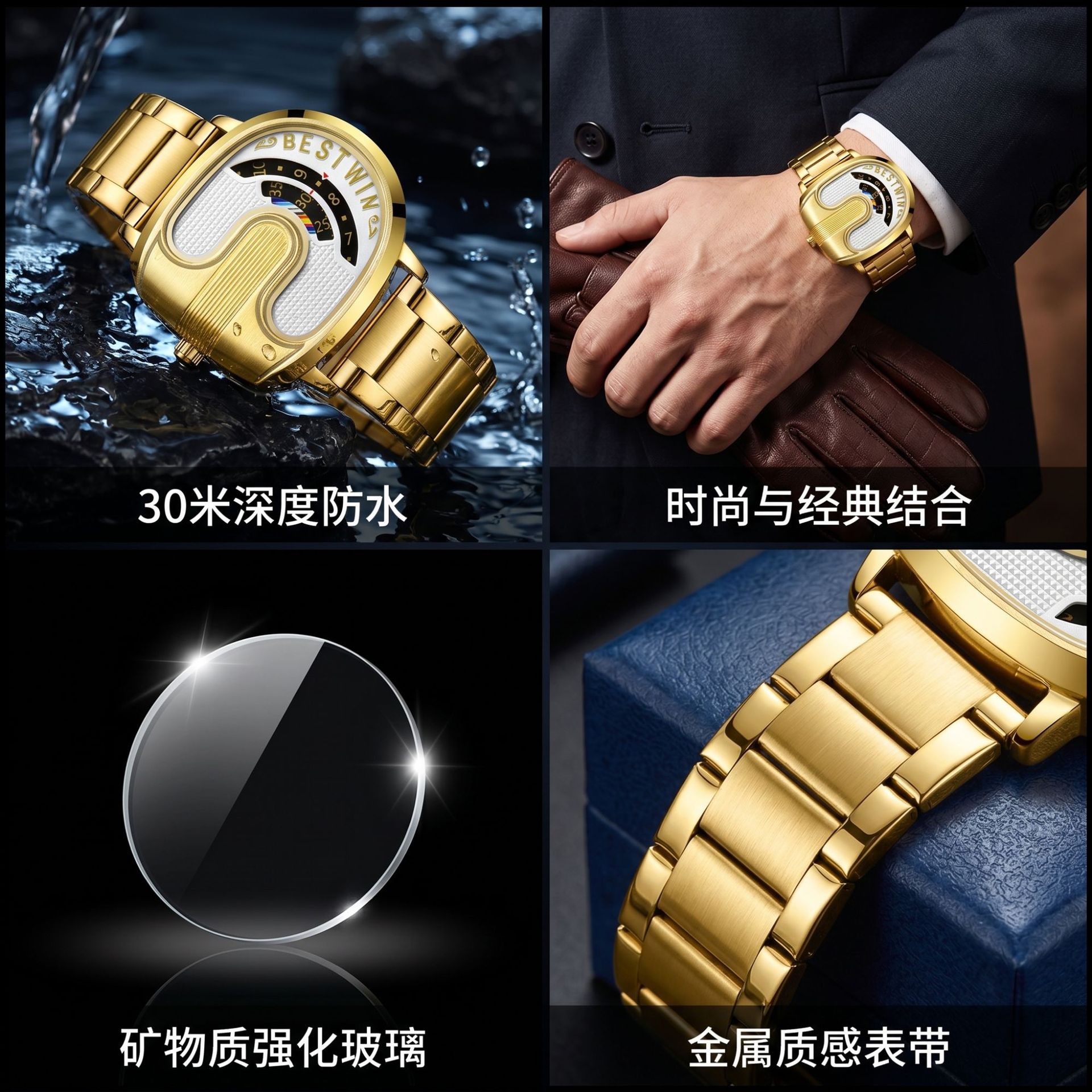 Gold Top Brand Luxury Men Watc - Men'S Fashion Luxury Brands ulasan dan harga