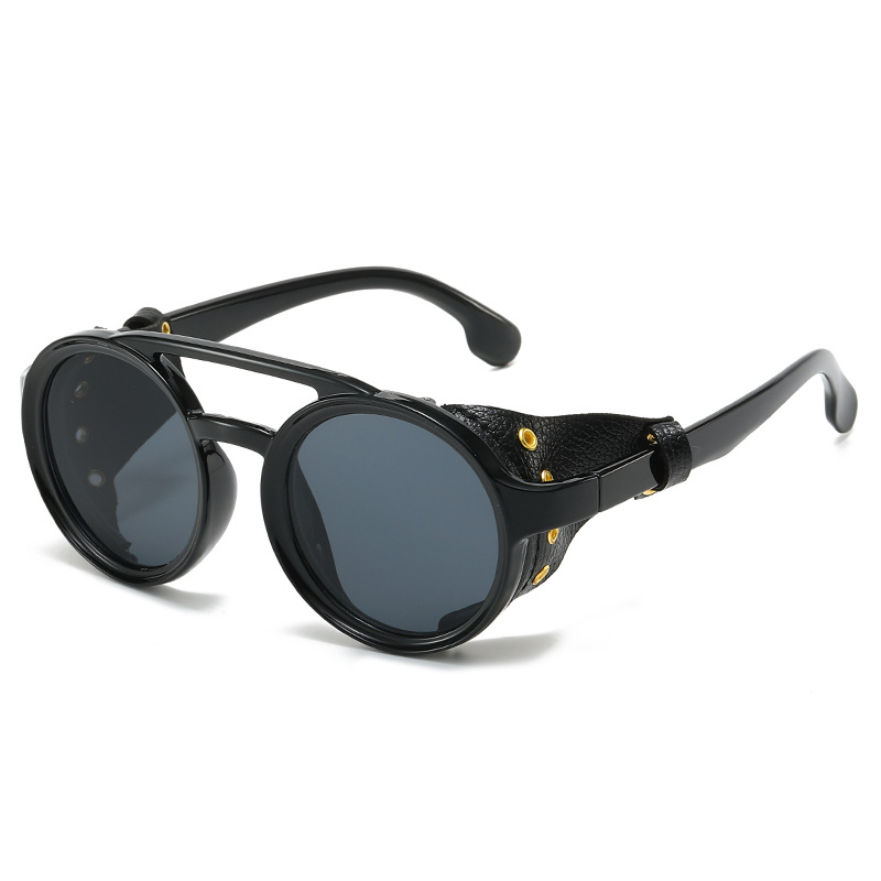 Retro Anti-UV Sunglasses Men W - Men'S Fashion Round Glasses ulasan dan harga