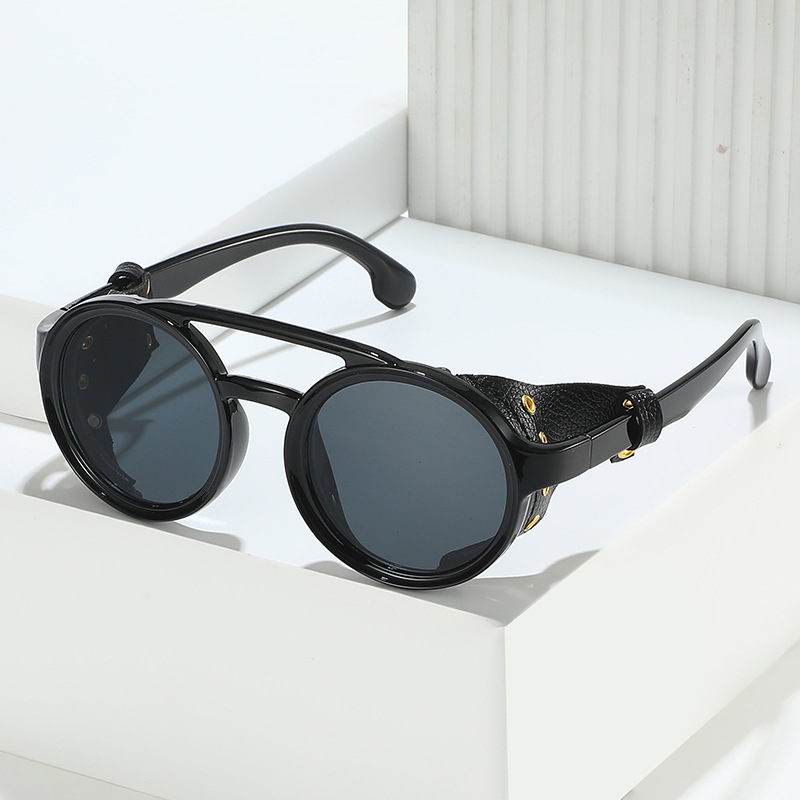 Retro Anti-UV Sunglasses Men W - Men'S Fashion Round Glasses ulasan dan harga
