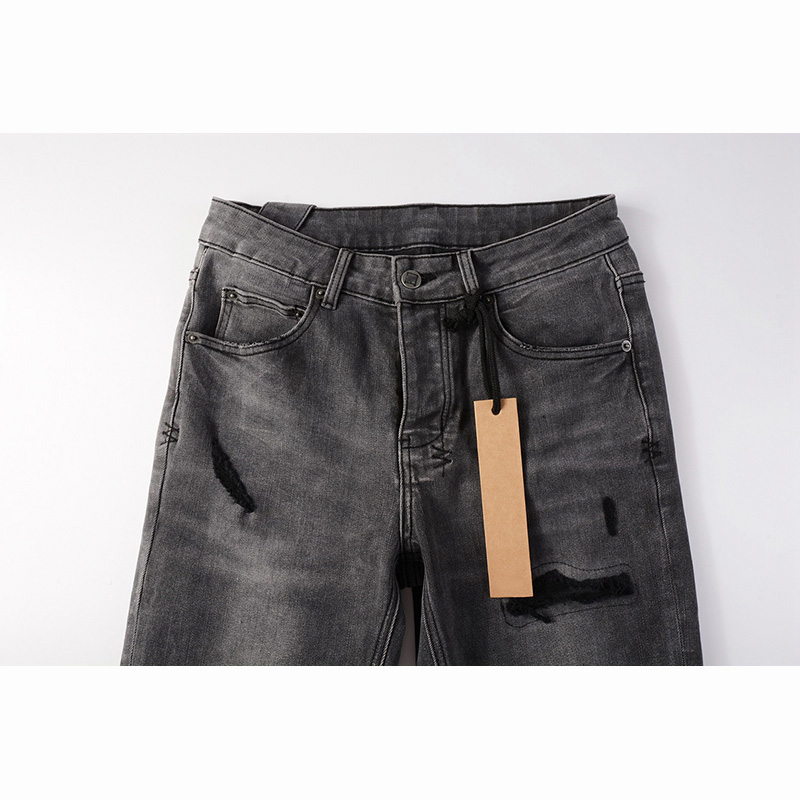 Men's High Street Distressed A - Skinny Jeans Ripped ulasan dan harga
