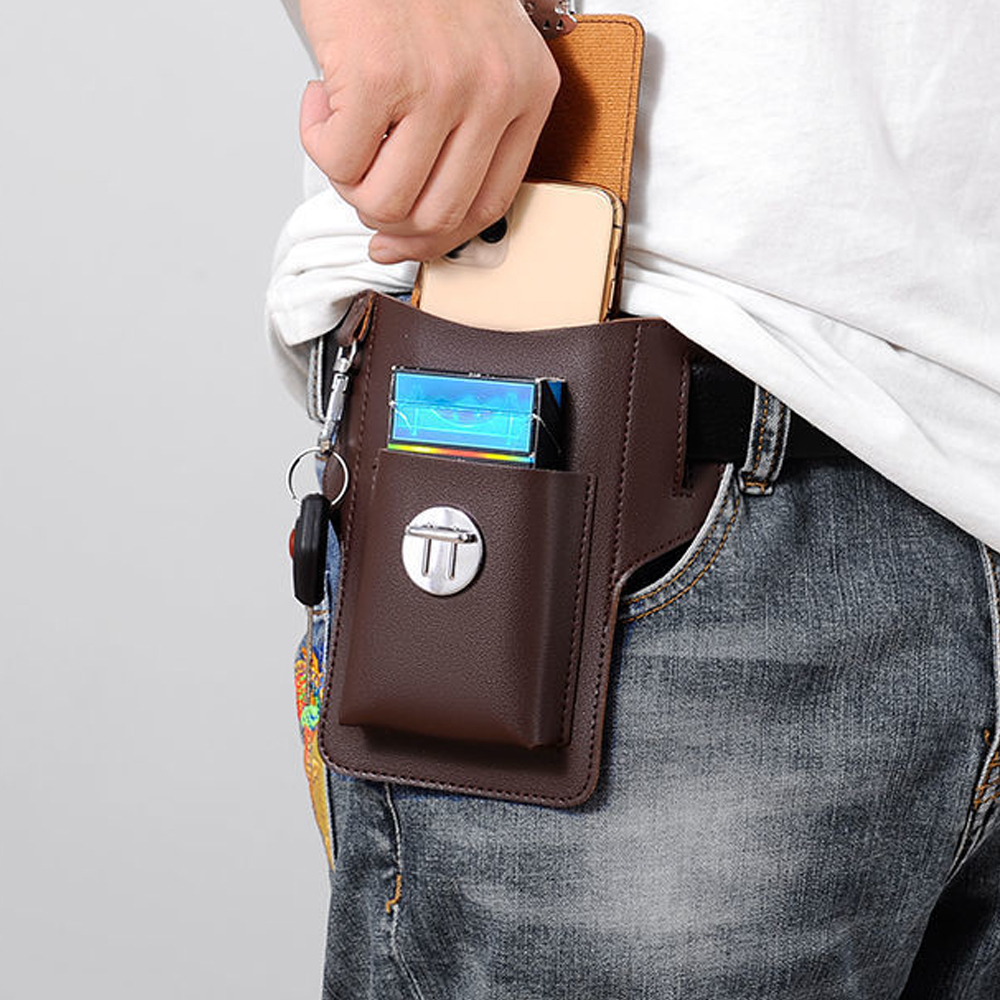 New Men Waist Bag Mobile Phone - Belt Mens Fashion ulasan dan harga