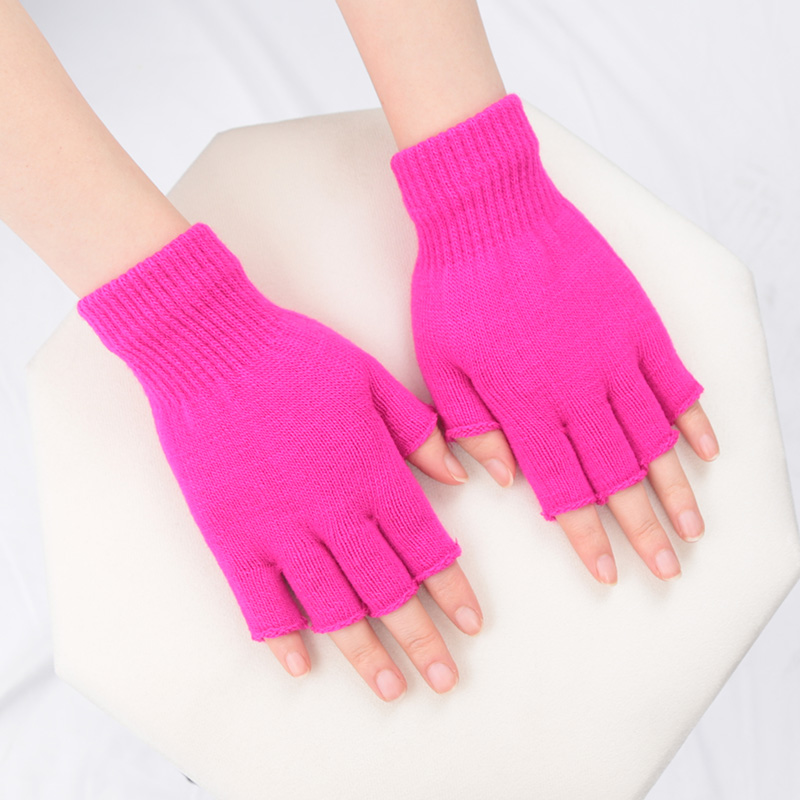 Unisex Black Half Finger Finge - Men'S Fashion Gloves ulasan dan harga