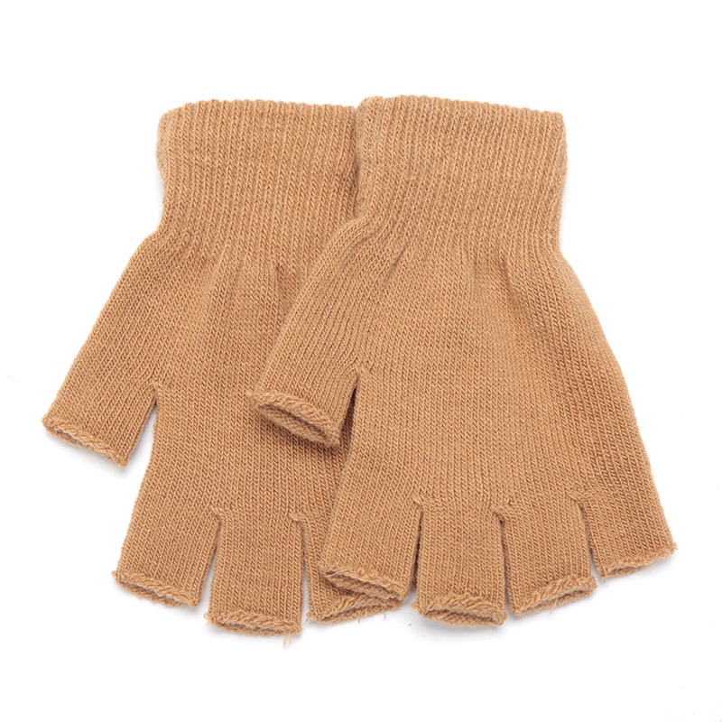 Unisex Black Half Finger Finge - Men'S Fashion Gloves ulasan dan harga