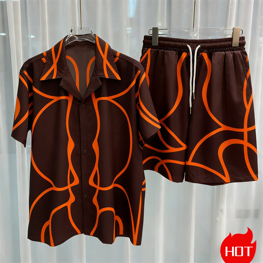Digital printed men's set fash - Queer Men'S Fashion ulasan dan harga