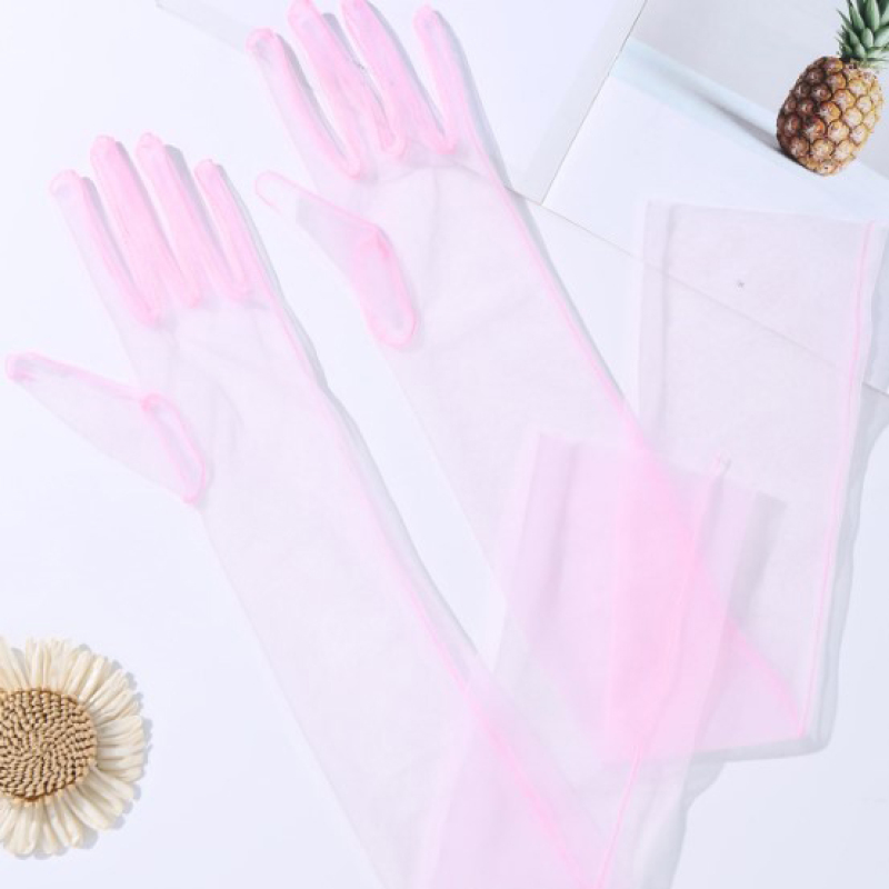 55CM 70CM Sexy Thin Hollow Tra - Men'S Fashion Gloves ulasan dan harga