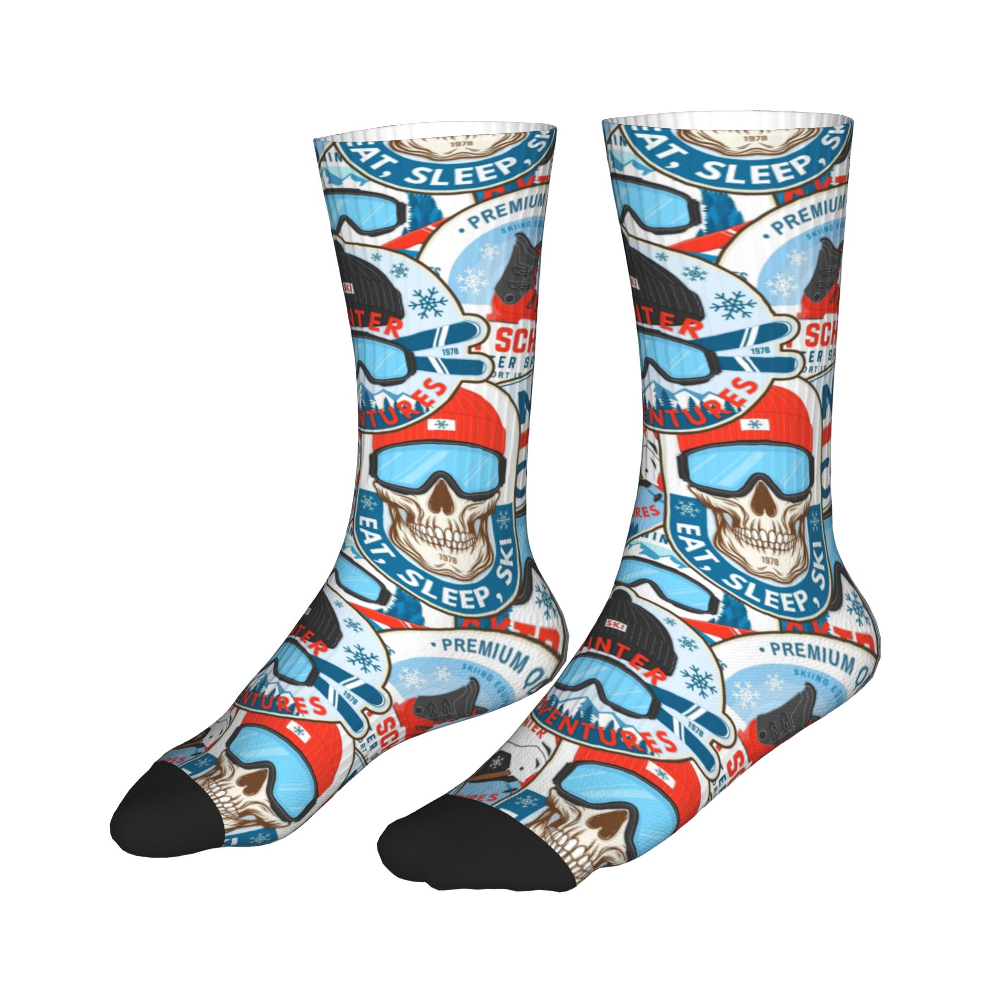 Vintage Red Blue Ski Club Seam - Mens Fashion Vintage ulasan dan harga