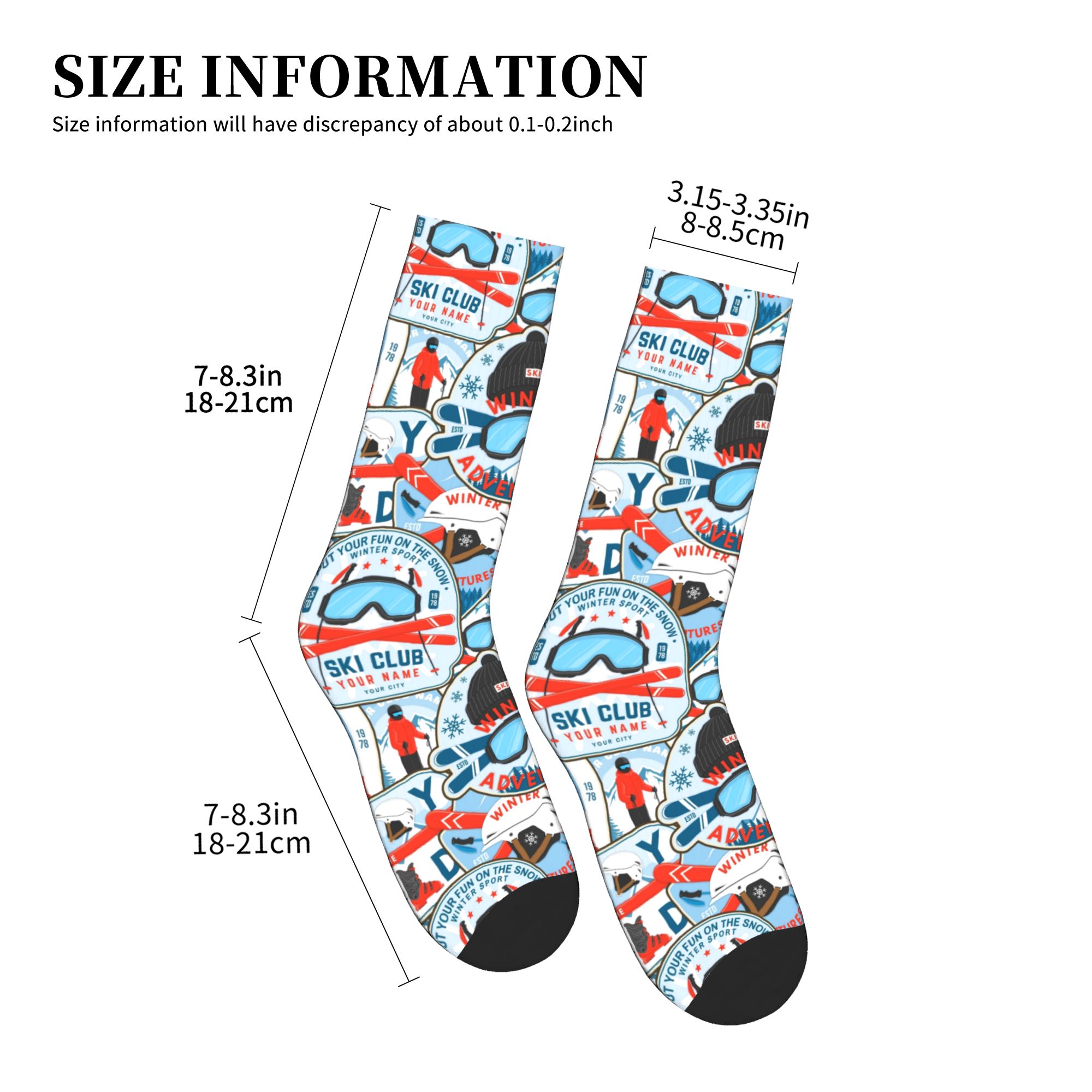 Vintage Red Blue Ski Club Seam - Mens Fashion Vintage ulasan dan harga