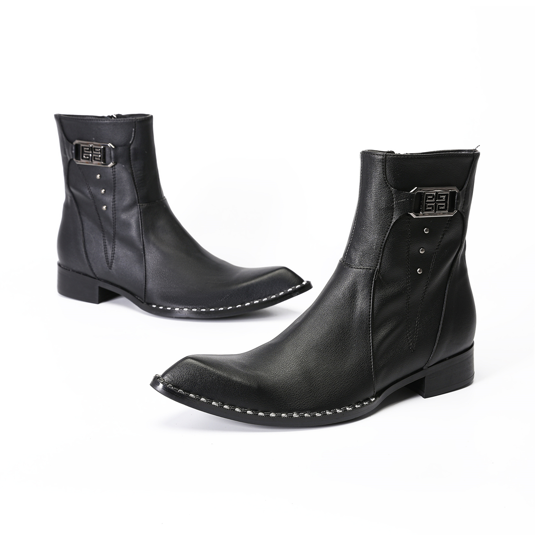 fashion black pointed toe men  - Men'S Fashion Formal ulasan dan harga