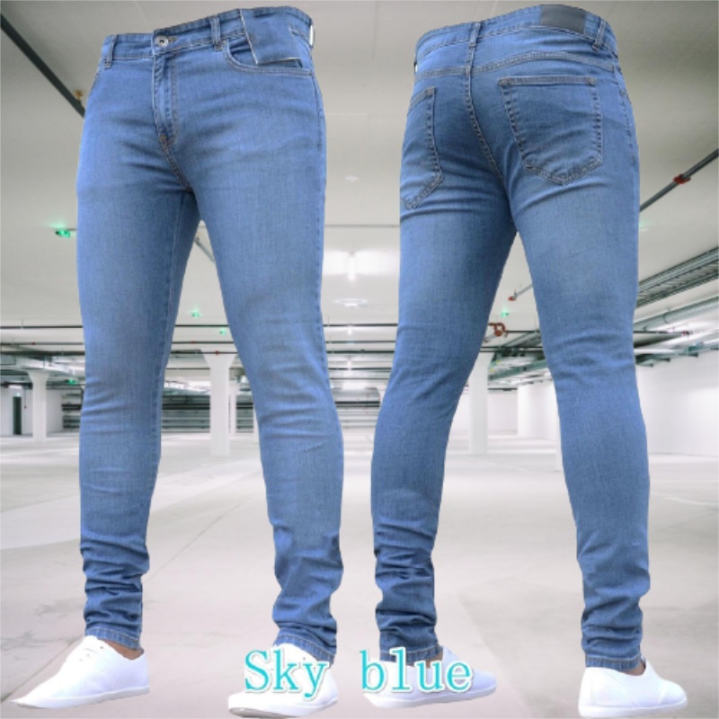 Men's Jeans Stretch Slim Fit T - Skinny Jeans Ripped ulasan dan harga