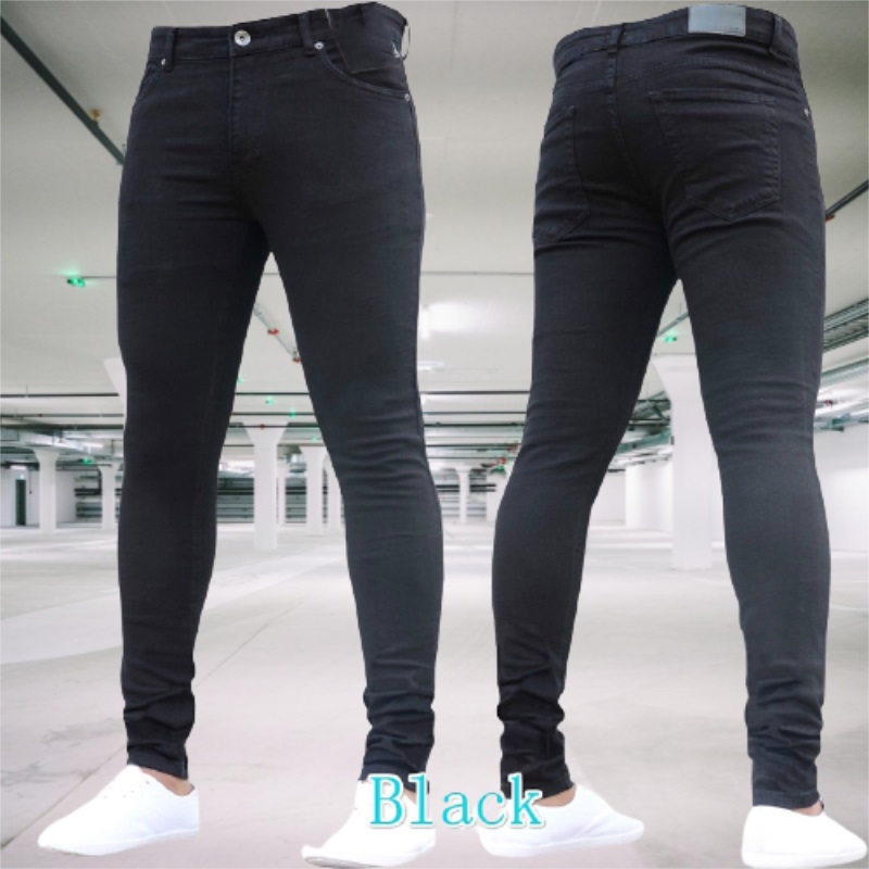 Men's Jeans Stretch Slim Fit T - Skinny Jeans Ripped ulasan dan harga