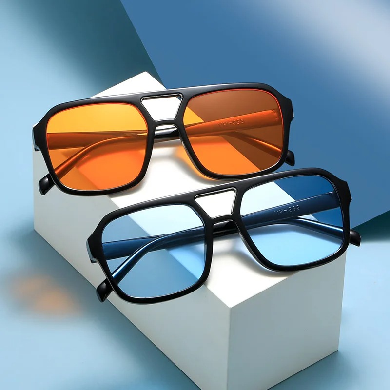 New Pc Frame Round Sunglasses  - Men'S Fashion Round Glasses ulasan dan harga