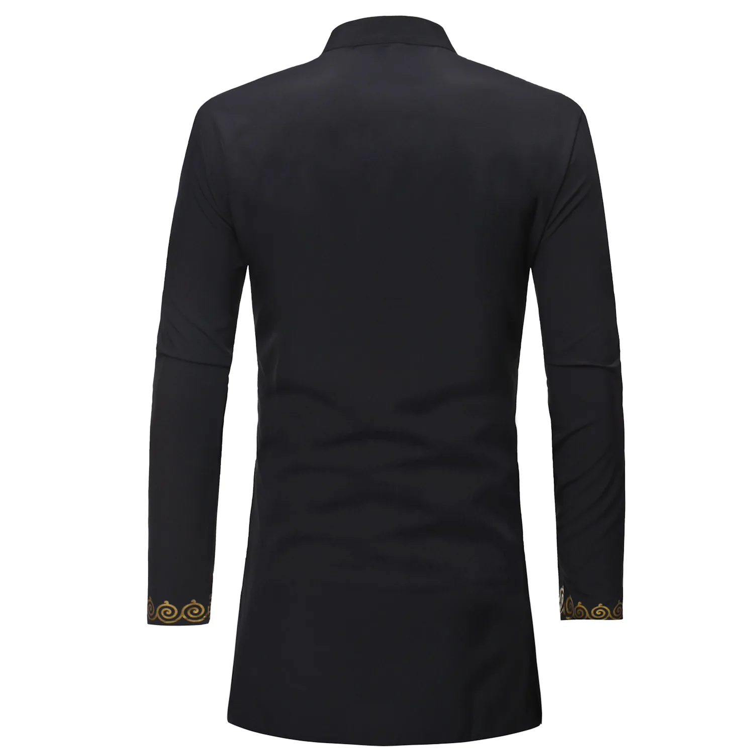 Stand Collar Muslim Shirt Men  - Men'S Fashion Kurta ulasan dan harga