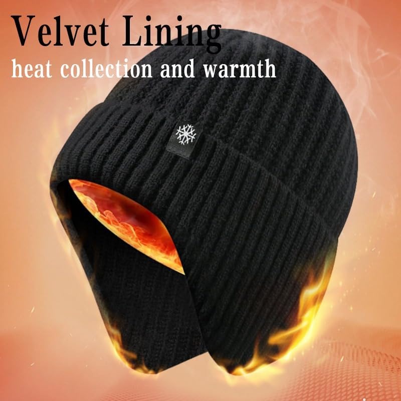 Men Winter Knitted Hat Plush W - Men'S Fashion Gloves ulasan dan harga