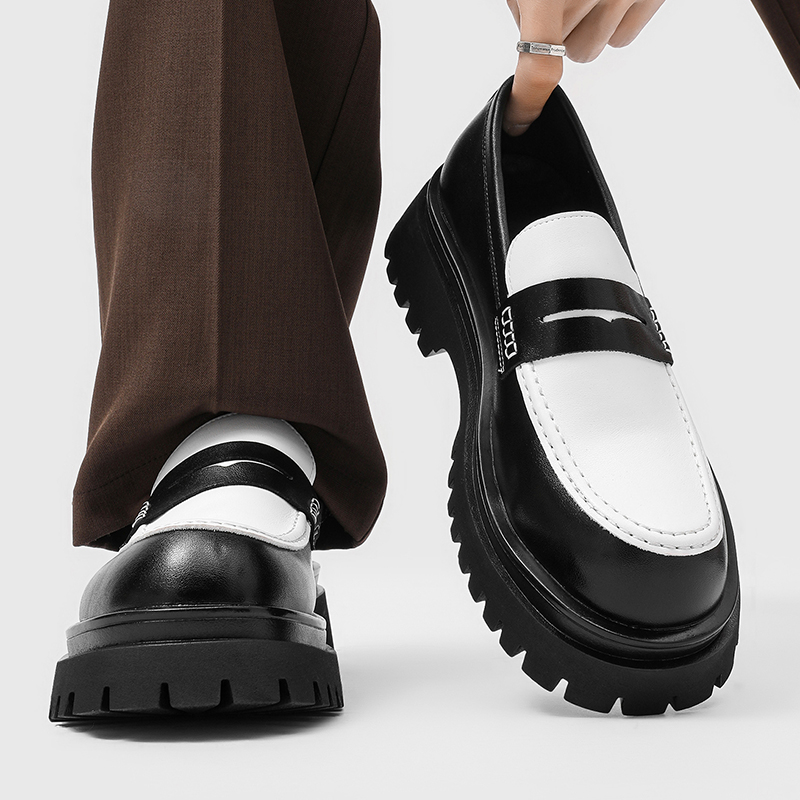 New Thick Soled Color Blocked  - Men'S Fashion For Wedding ulasan dan harga