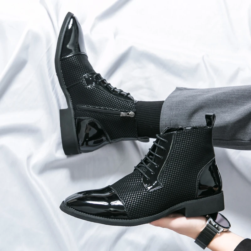 High Quality Men Boots Fashion - Men'S Fashion For Wedding ulasan dan harga