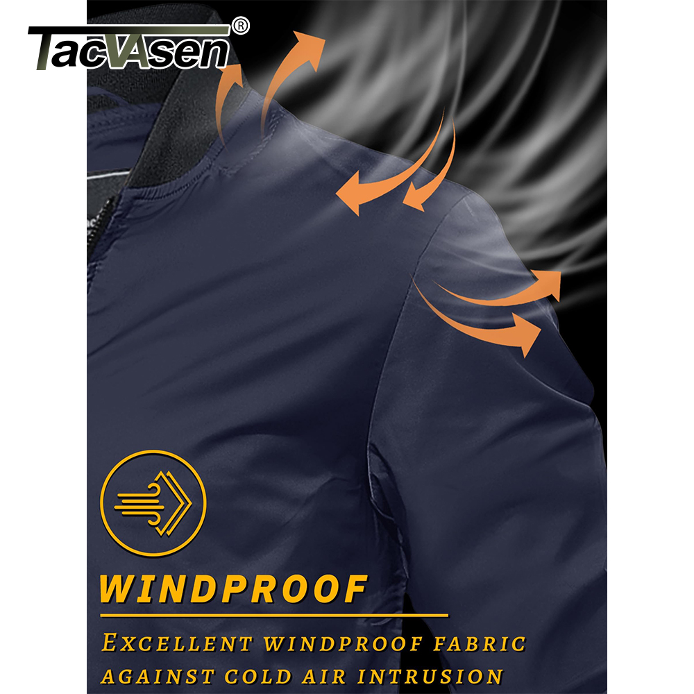 TACVASEN Men's Varsity Jacket  - Mens Fashion Bomber Jacket ulasan dan harga