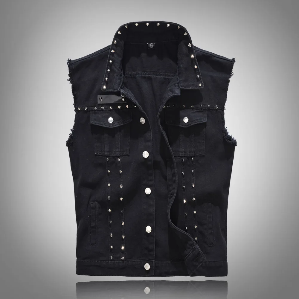 2026 Spring Fashion Men Rivet  - Men'S Fashion Vest With Jeans ulasan dan harga