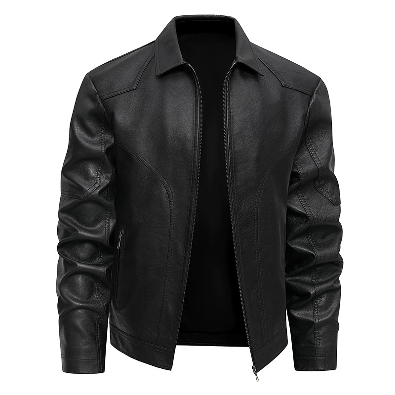 Men's Autumn Winter Coats Pu L - Mens Fashion Bomber Jacket ulasan dan harga