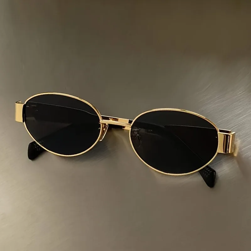 Trendy Oval Sunglasses for Wom - Men'S Fashion Round Glasses ulasan dan harga