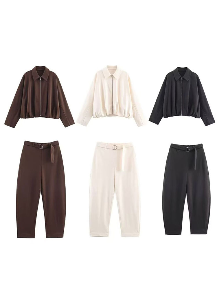 HH Women Chic Lapel Long Sleev - Belt Mens Fashion ulasan dan harga