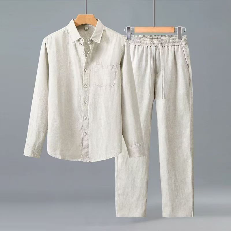 (Shirt + trousers) 2026 summer - Men'S Fashion For Summer 2026 ulasan dan harga