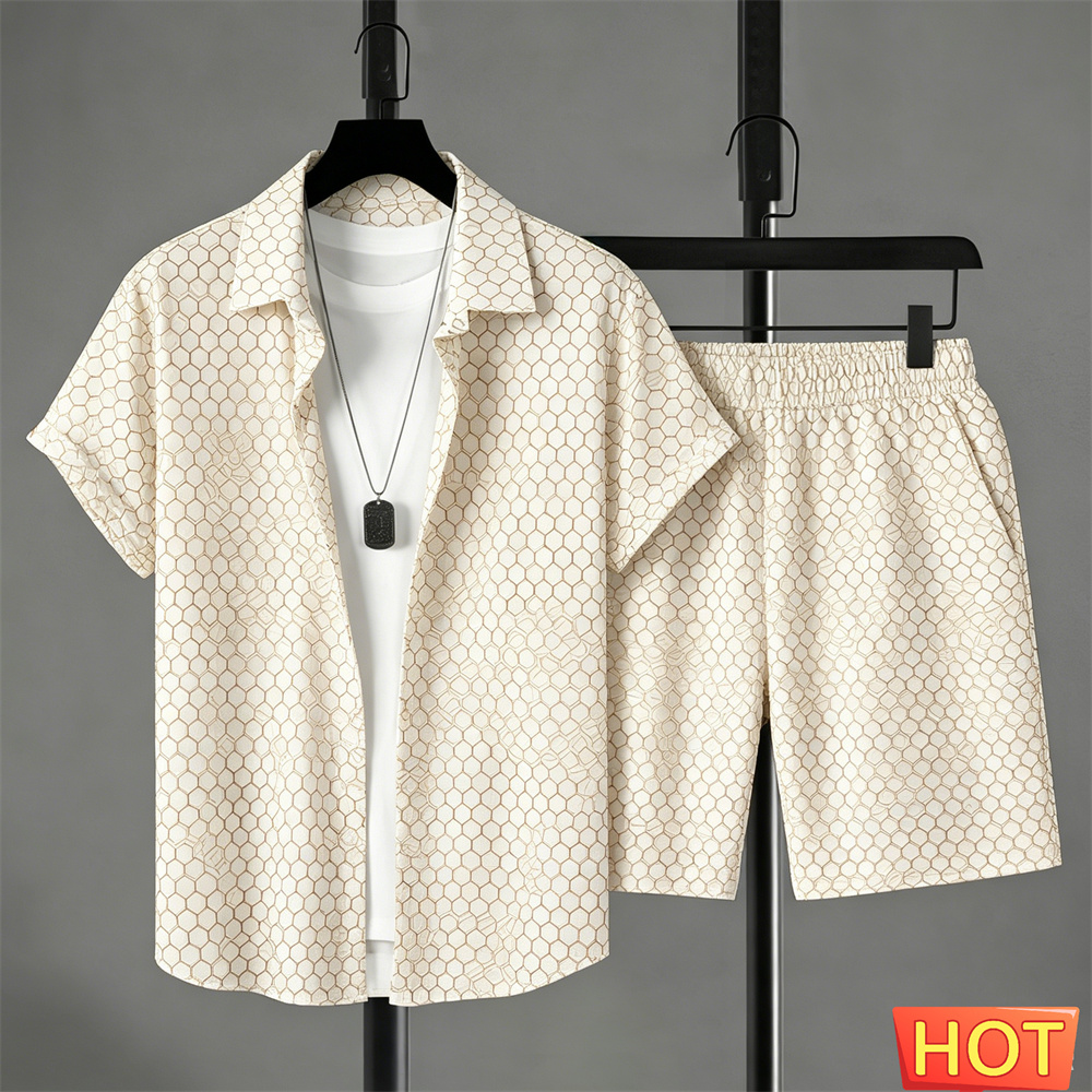Summer Outfits Man Shirt Set G - Queer Men'S Fashion ulasan dan harga