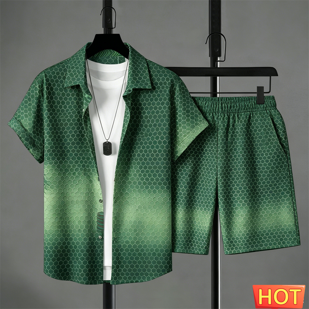 Summer Outfits Man Shirt Set G - Queer Men'S Fashion ulasan dan harga