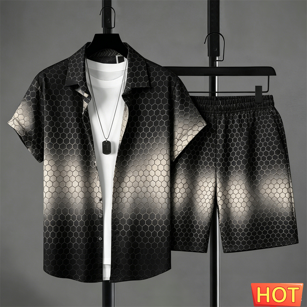 Summer Outfits Man Shirt Set G - Queer Men'S Fashion ulasan dan harga