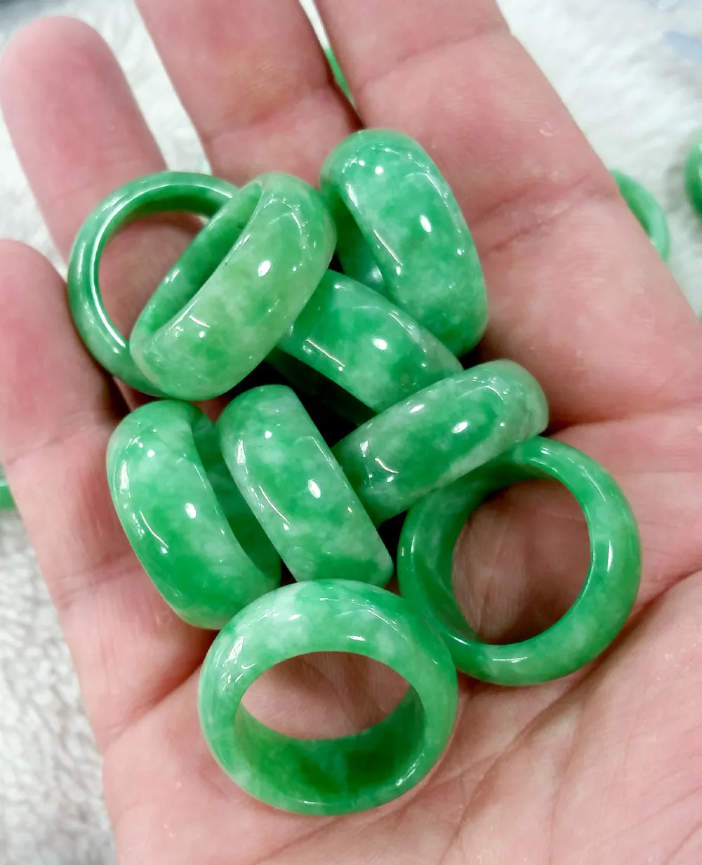 Natural Green Jade Ring Jadeit - Men'S Fashion For Wedding ulasan dan harga