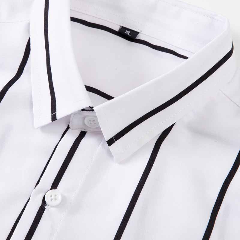Men's Striped Dress Shirt Long - Men'S Fashion Formal ulasan dan harga
