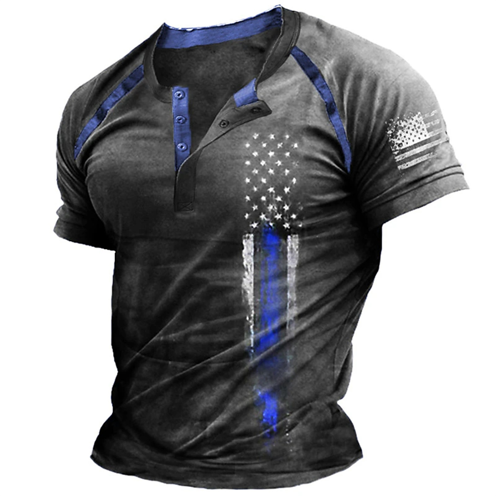 Funny 3D American Flag Print M - Queer Men'S Fashion ulasan dan harga