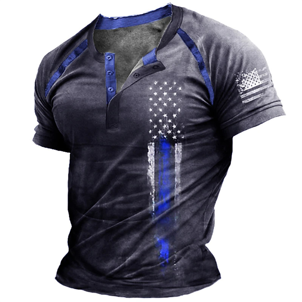 Funny 3D American Flag Print M - Queer Men'S Fashion ulasan dan harga