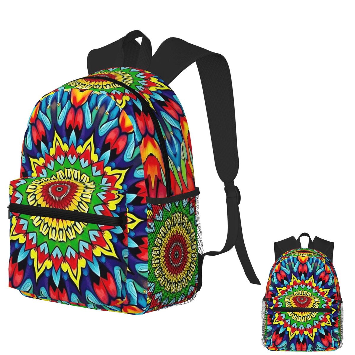 Vibrant Trippy Mandala 1960s P - Men'S Fashion 1960S ulasan dan harga