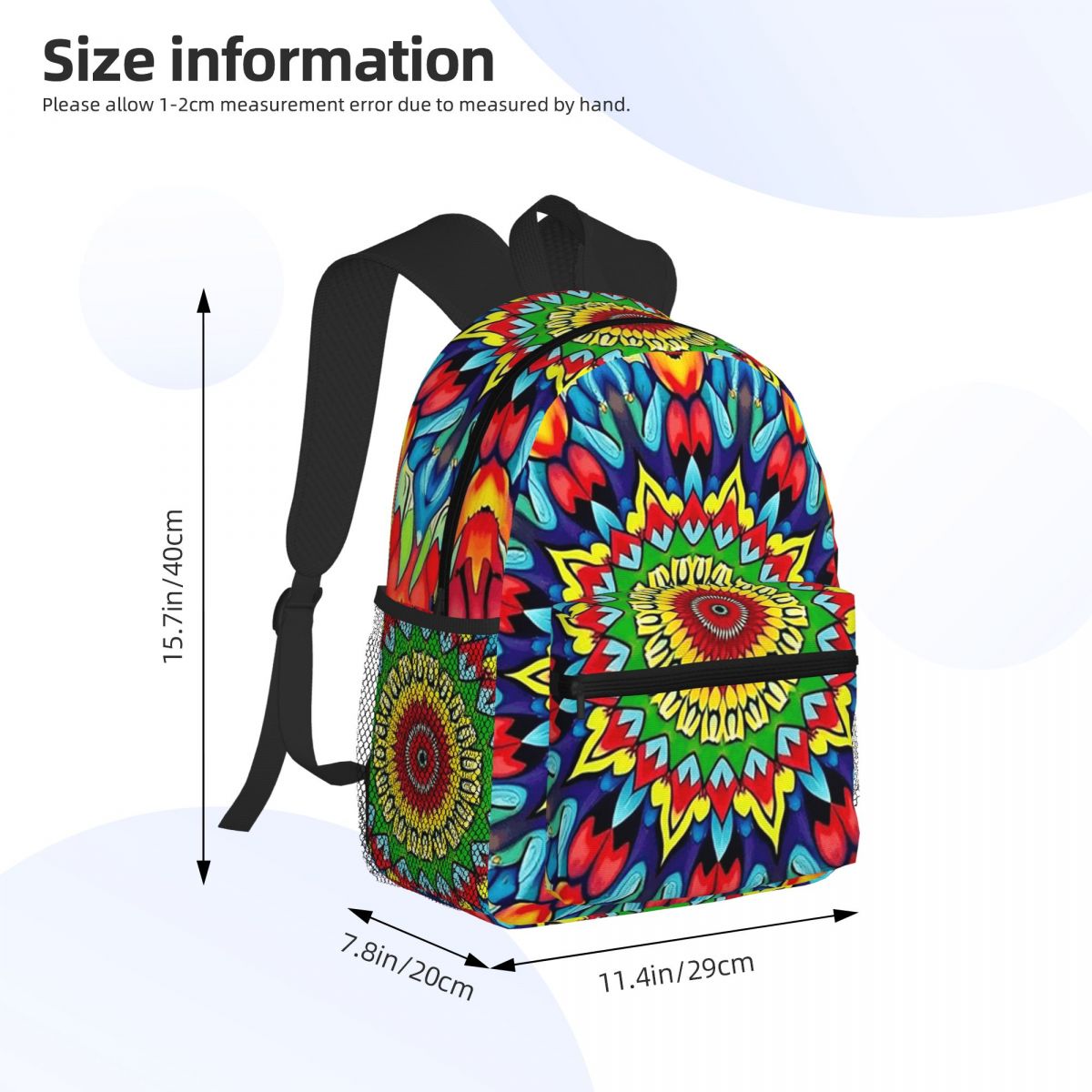 Vibrant Trippy Mandala 1960s P - Men'S Fashion 1960S ulasan dan harga